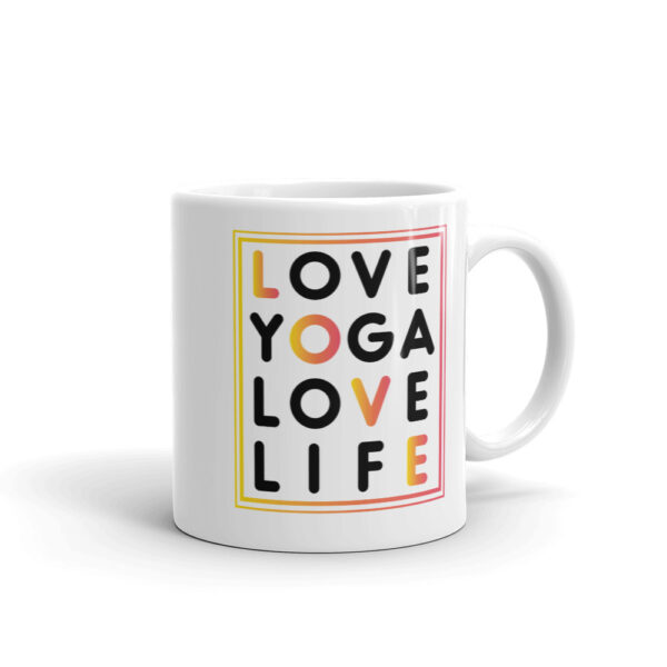Love Yoga Love Life Kaffeetasse Produktbild 325ml