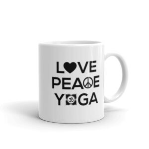 Love Peace Yoga Tasse Liebe Frieden Yoga