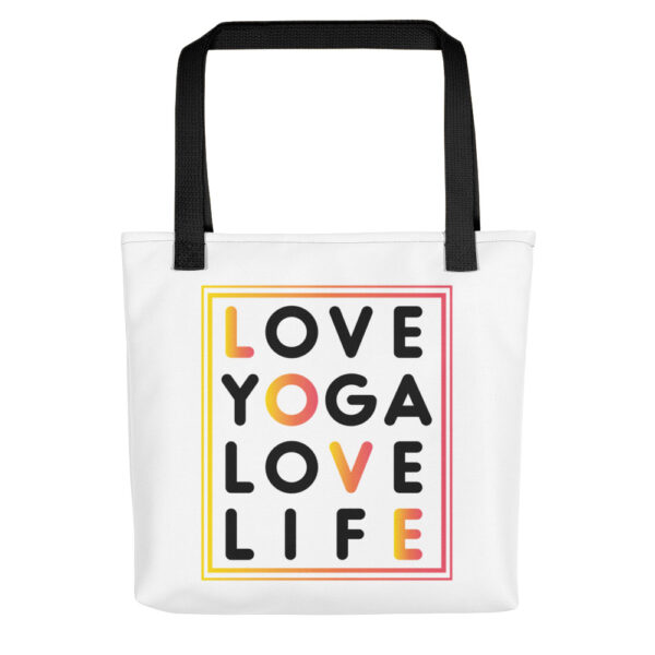 Love Yoga Love Life Tragetasche