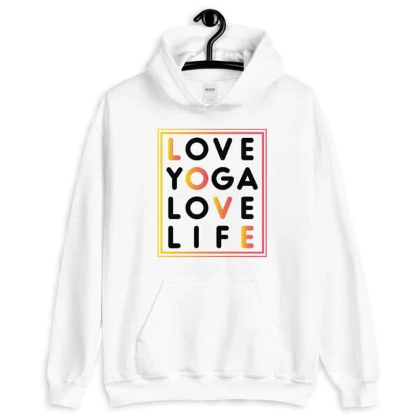 Love Yoga Love Life Damen Hoodie