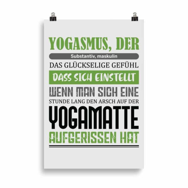 Yogasmus Definition Poster – Bild 4