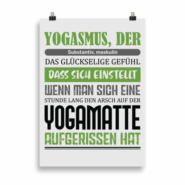 Yogasmus Definition Poster