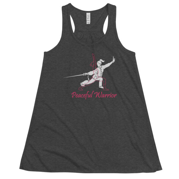 Peaceful Warrior Damen Tank Top Dunkelgrau Heather