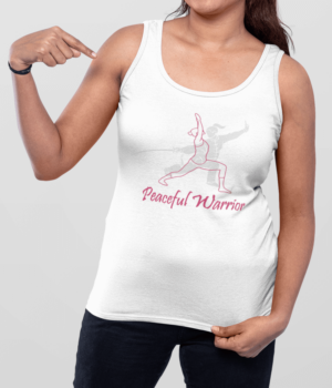 Peaceful Warrior Damen Tank Top Weiß