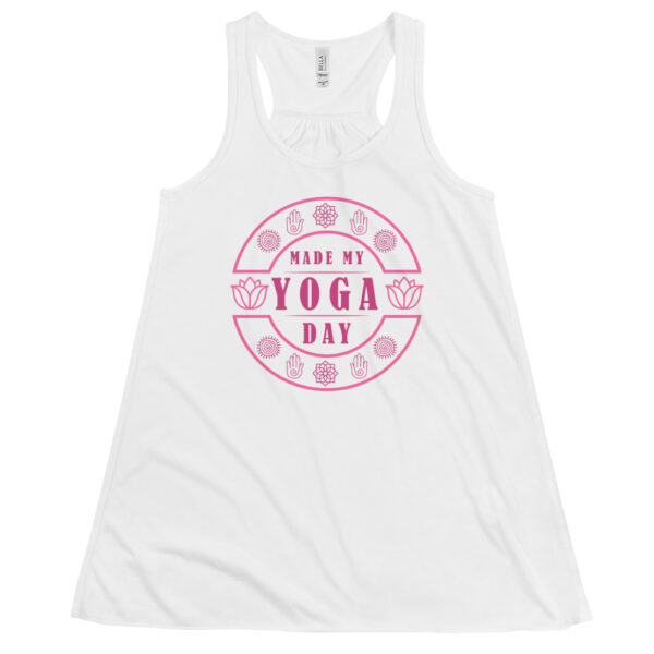 Yoga Made My Day Damen Tank Top Weiß