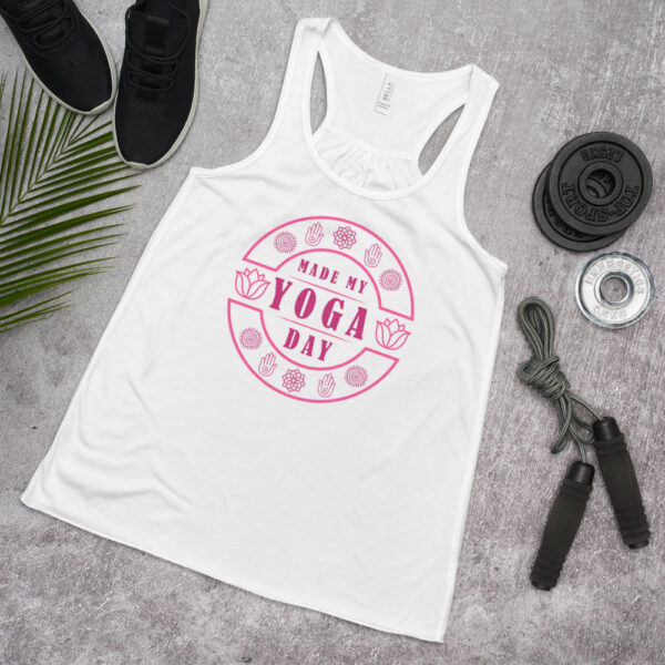 Yoga Made My Day glücklich happy Tank Top Weiß